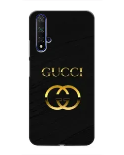 Чехол для Huawei Nova 5T с картинкой «Золотой логотип Gucci» Чехол для Huawei Nova 5T с картинкой «Золотой логотип Gucci»