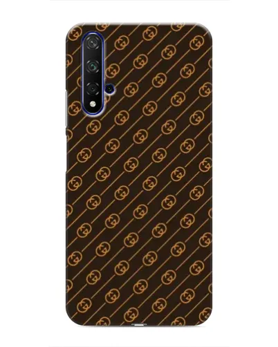 Чехол для Huawei Nova 5T с картинкой «Gucci — золотые диагонали»