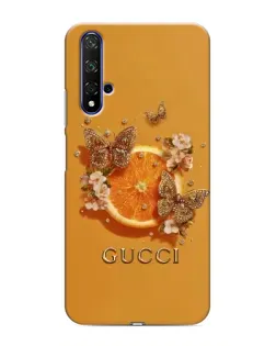 Чехол для Huawei Nova 5T с картинкой «Gucci — золотые бабочки» Чехол для Huawei Nova 5T с картинкой «Gucci — золотые бабочки»