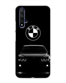 Чехол для Huawei Nova 5T с картинкой «BMW — взгляд из темноты»