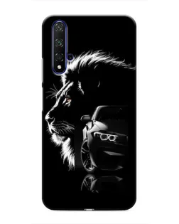 Чехол для Huawei Nova 5T с картинкой «BMW и лев»