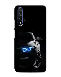 Чехол для Huawei Nova 5T с картинкой «BMW — ночной взгляд»