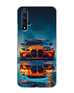 Чехол для Huawei Nova 5T с картинкой «BMW — золотая эмблема»