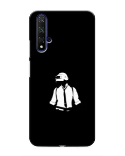 Чохол для Huawei Nova 5T з картинкою «PUBG — білий шолом»