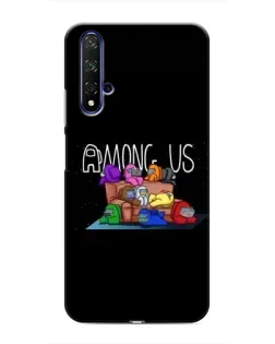 Чехол для Huawei Nova 5T с картинкой «Логотип Among Us»