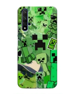 Чохол для Huawei Nova 5T з картинкою «Кріпери Minecraft»