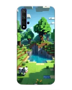 Чехол для Huawei Nova 5T с картинкой «Minecraft летний день»