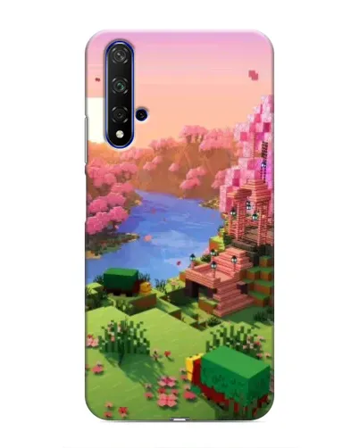 Чехол для Huawei Nova 5T с картинкой «Розовое дерево Minecraft» Чехол для Huawei Nova 5T с картинкой «Розовое дерево Minecraft»