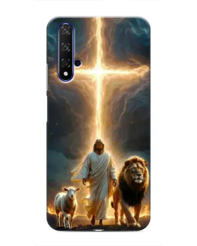 Чехол для Huawei Nova 5T с картинкой «Лев Иуды и Свет»