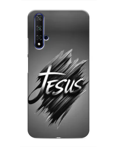Чехол для Huawei Nova 5T с картинкой «Надпись Jesus Graffiti»