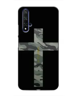 Чехол для Huawei Nova 5T с картинкой «Милитари Крест»