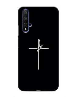 Чехол для Huawei Nova 5T с картинкой «Тонкий крест»