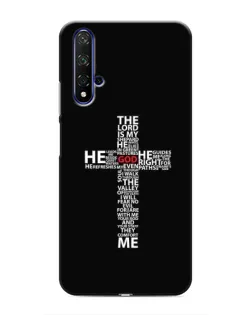 Чехол для Huawei Nova 5T с картинкой «Текстовый крест»