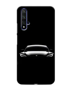 Чехол для Huawei Nova 5T с картинкой «Фары Tesla Night»