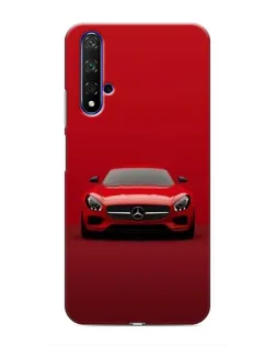 Чехол для Huawei Nova 5T с картинкой «Красный Mercedes AMG»