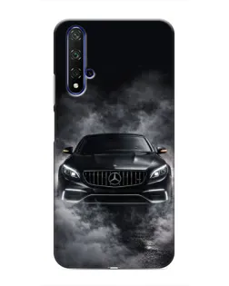 Чехол для Huawei Nova 5T с картинкой «Mercedes в дыму»