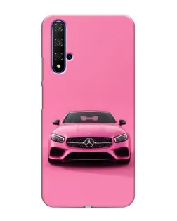 Чехол для Huawei Nova 5T с картинкой «Розовый Mercedes AMG»