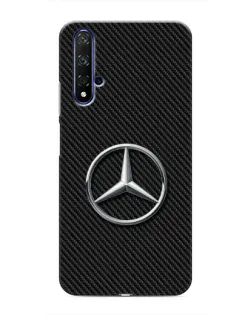 Чехол для Huawei Nova 5T с картинкой «Карбоновый Mercedes стиль»