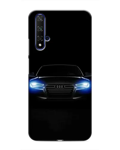 Чехол для Huawei Nova 5T с картинкой «Audi в неоне»