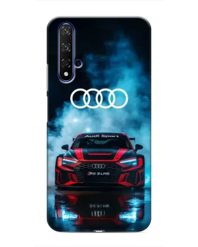 Чехол для Huawei Nova 5T с картинкой «Audi Sport — неон»
