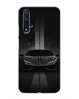 Чехол для Huawei Nova 5T с картинкой «Lamborghini симметрия дорог»