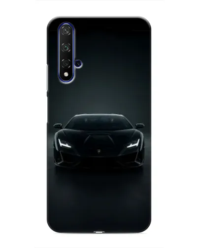 Чехол для Huawei Nova 5T с картинкой «Черный Lamborghini Aventador»