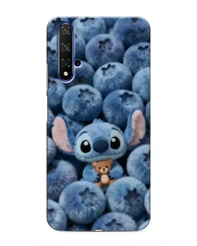 Чехол для Huawei Nova 5T с картинкой «Стич и голубика»