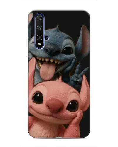 Чехол для Huawei Nova 5T с картинкой «Стич и Ангел»
