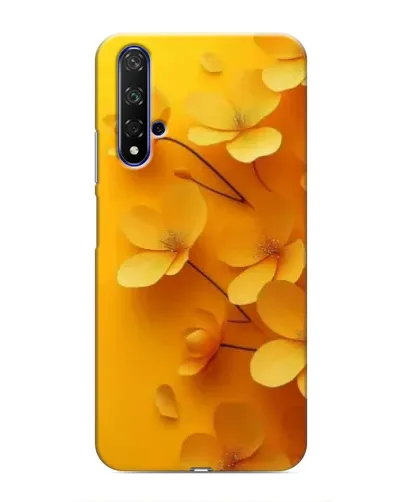 Чехол для Huawei Nova 5T с картинкой «Золотые лепестки»