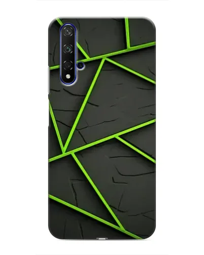 Чехол для Huawei Nova 5T с картинкой «Зеленые геометрические линии» Чехол для Huawei Nova 5T с картинкой «Зеленые геометрические линии»
