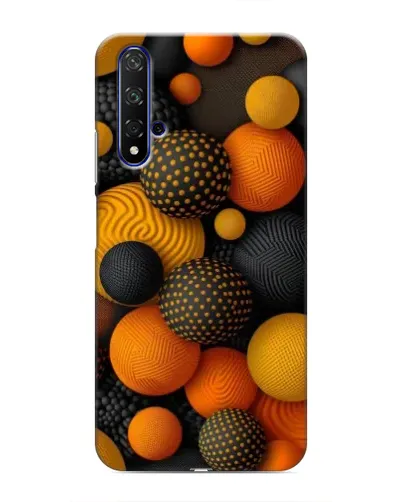 Чехол для Huawei Nova 5T с картинкой «Объемные оранжевые сферы» Чехол для Huawei Nova 5T с картинкой «Объемные оранжевые сферы»