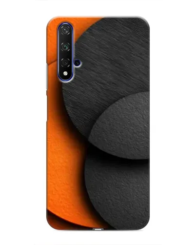 Чехол для Huawei Nova 5T с картинкой «Геометрия оранжевых кругов» Чехол для Huawei Nova 5T с картинкой «Геометрия оранжевых кругов»