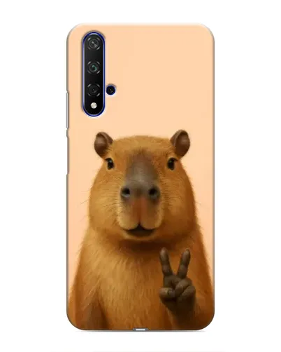 Чехол для Huawei Nova 5T с картинкой «Капибара виктория»