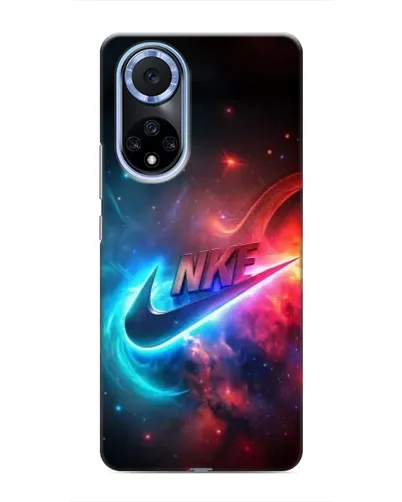 Чехол для Huawei Nova 9 SE с картинкой «Огненный логотип Nike»