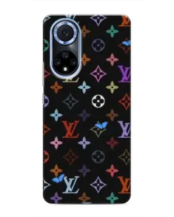 Чехол для Huawei Nova 9 SE с картинкой «Цветная монограмма LV»