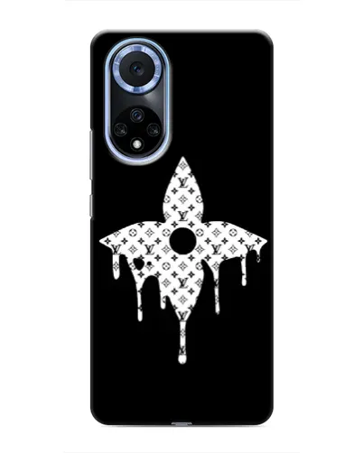 Чехол для Huawei Nova 9 SE с картинкой «Цветочная монограмма»