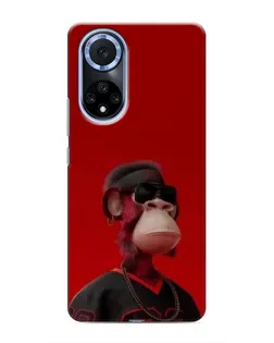 Чохол для Huawei Nova 9 SE з картинкою «Bored Ape в червоному» Чохол для Huawei Nova 9 SE з картинкою «Bored Ape в червоному»