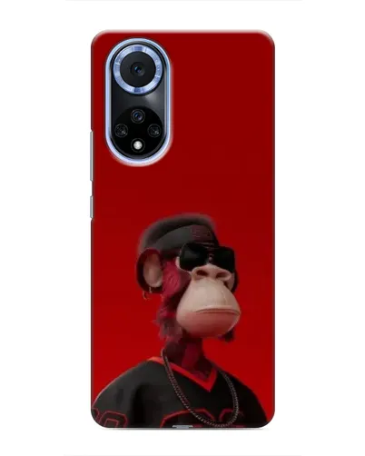 Чохол для Huawei Nova 9 SE з картинкою «Bored Ape в червоному»