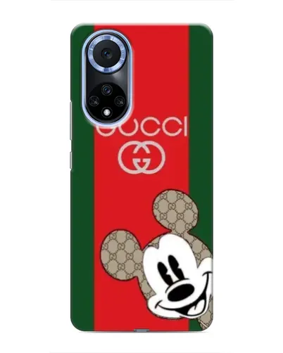 Чехол для Huawei Nova 9 SE с картинкой «Gucci — полосы и Микки»