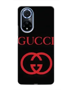 Чехол для Huawei Nova 9 SE с картинкой «Gucci — красный логотип»