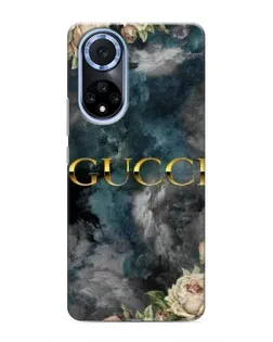 Чехол для Huawei Nova 9 SE с картинкой «Абстрактные цветы Gucci»