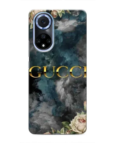 Чехол для Huawei Nova 9 SE с картинкой «Абстрактные цветы Gucci»