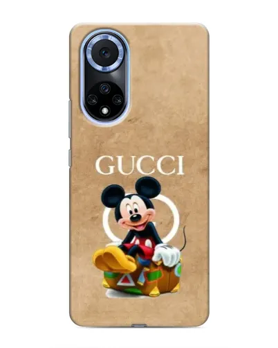 Чехол для Huawei Nova 9 SE с картинкой «Микки Маус Gucci — крафт»