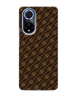 Чехол для Huawei Nova 9 SE с картинкой «Gucci — золотые диагонали»