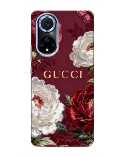 Чохол для Huawei Nova 9 SE з картинкою «Gucci — бордові троянди»