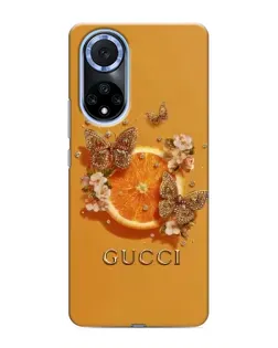 Чохол для Huawei Nova 9 SE з картинкою «Gucci — золоті метелики»