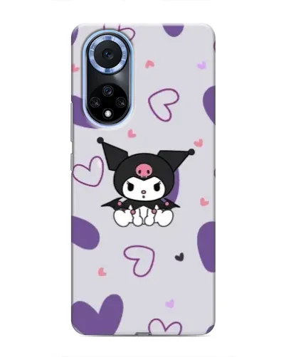 Чохол для Huawei Nova 9 SE з картинкою «Kuromi та лавандові серця»