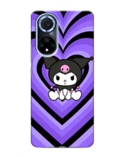 Чохол для Huawei Nova 9 SE з картинкою «Kuromi та фіолетові серця»