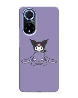 Чохол для Huawei Nova 9 SE з картинкою «Kuromi на ліловому фоні»