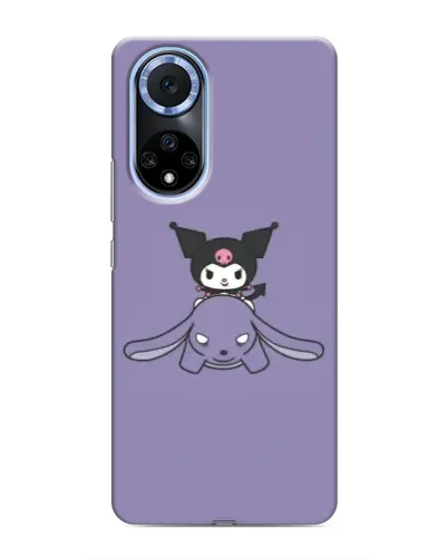 Чохол для Huawei Nova 9 SE з картинкою «Kuromi на ліловому фоні»